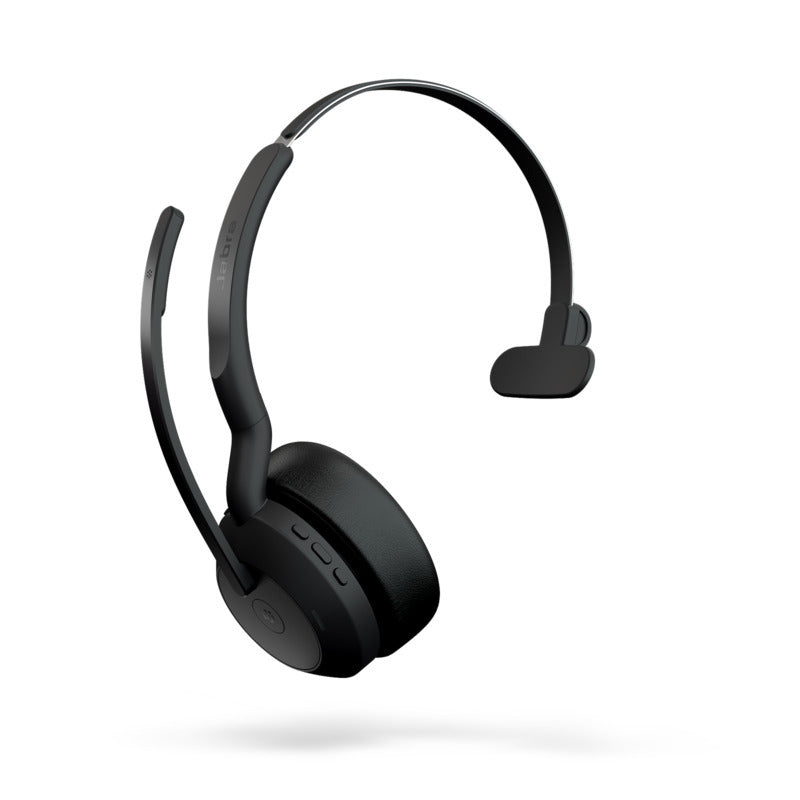 JABRA Evolve2 55 Mono Wireless Headset - Microsoft Teams & Open Office Certified - Active Noise Cancelling - 30m Range - 28mm Driver - USB C