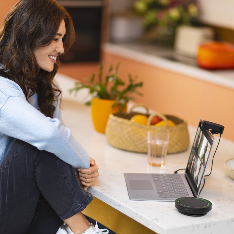JABRA Speak2 40 Wired SpeakerPhone - Microsoft Teams & Open Office Certified - Voice Normalization Duplex Audio Noise Cancellation - USB C + A