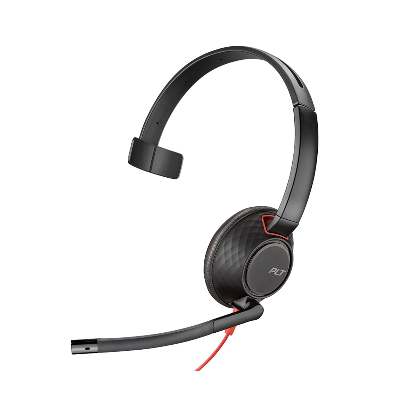 HP Poly Blackwire C5210 Corded Headset - Mono - UC - 3.5mm - USB C - inc USB A Adaptor