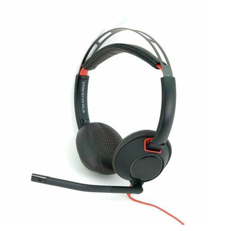HP Poly Blackwire C5220 Corded Headset - Stereo - UC - 3.5mm - USB C - inc USB A Adaptor
