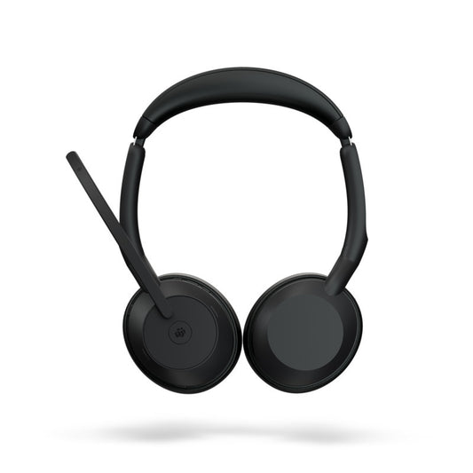 JABRA Evolve2 55 Stereo Wireless Headset - Microsoft Teams & Open Office Certified - Active Noise Cancelling - 30m Range - 28mm Driver - USB A