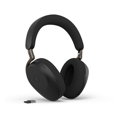 Jabra Evolve3 85 MS Stereo Bluetooth Headset - Advanced ANC - Link 390c USB-C - Black