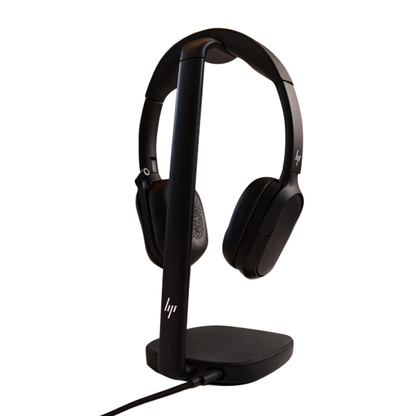 HP Poly Focus 625 Stereo Bluetooth Headset with Wireless Charging Stand - ANC - BT700 USB-C Dongle